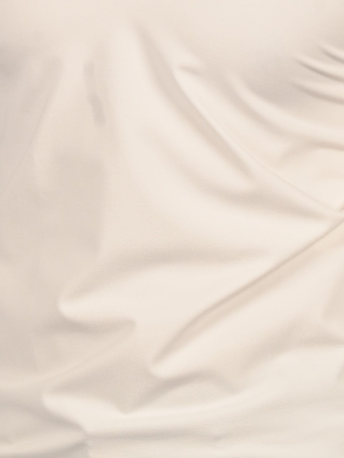 Franco White Polyester Lycra Solid T-Shirt For Men