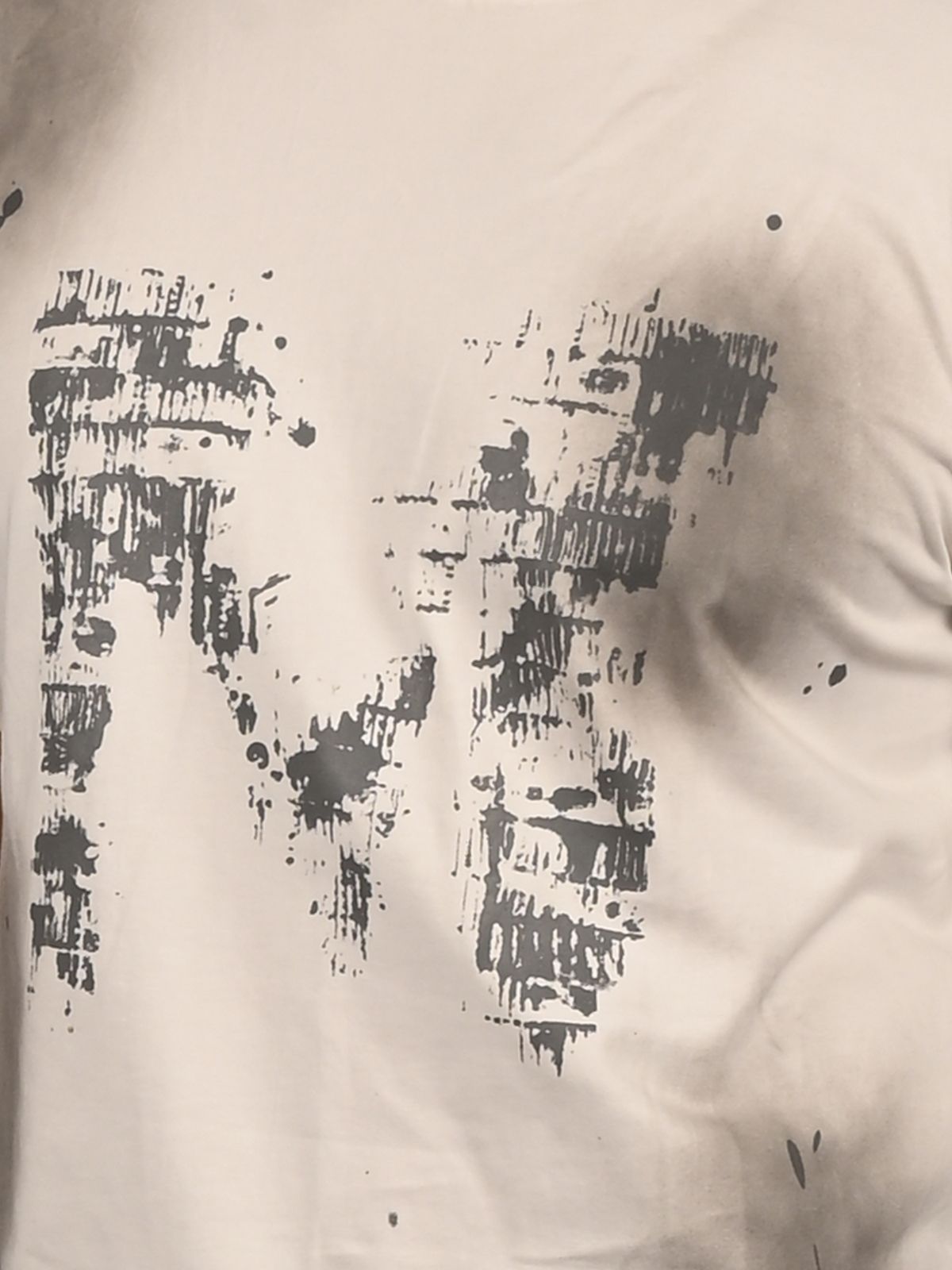 Franco White Cotton Jersey Printed T-Shirt For Men