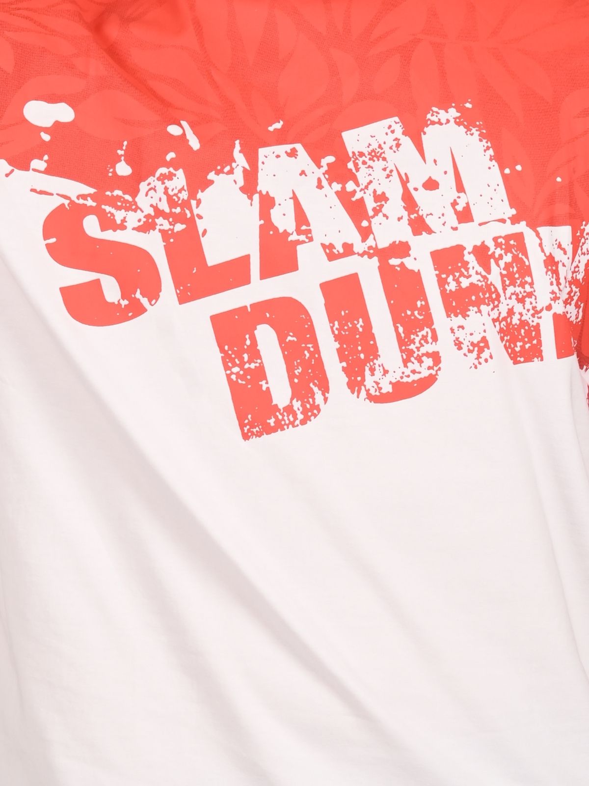 Franco Red And White Cotton Jersey Printed T-Shirt For Men