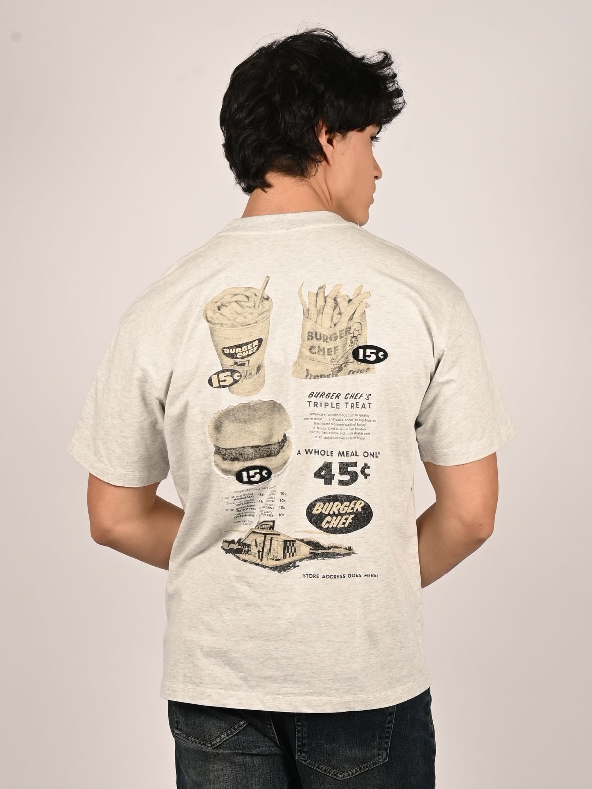 Franco Grey Cotton Jersey Printed T-Shirt For Men