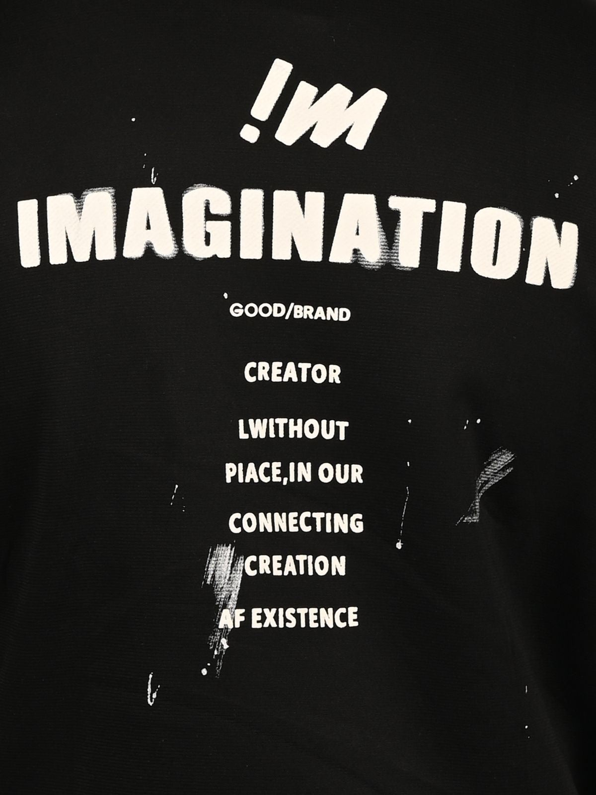 Franco Black Cotton Polyster Fleece Printed Sweatshirts For Men