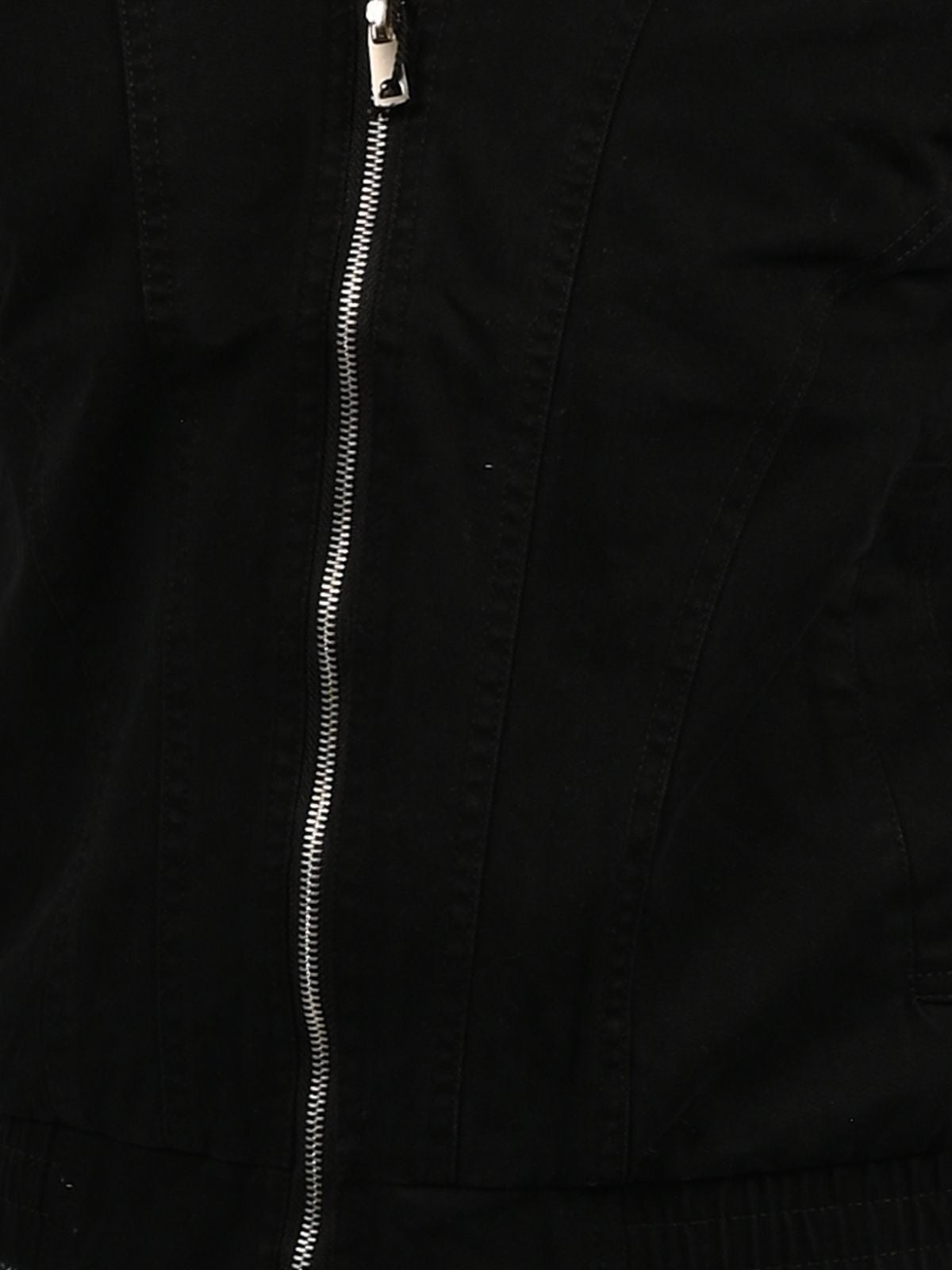Franco Black Cotton Twill Solid Jacket For Men