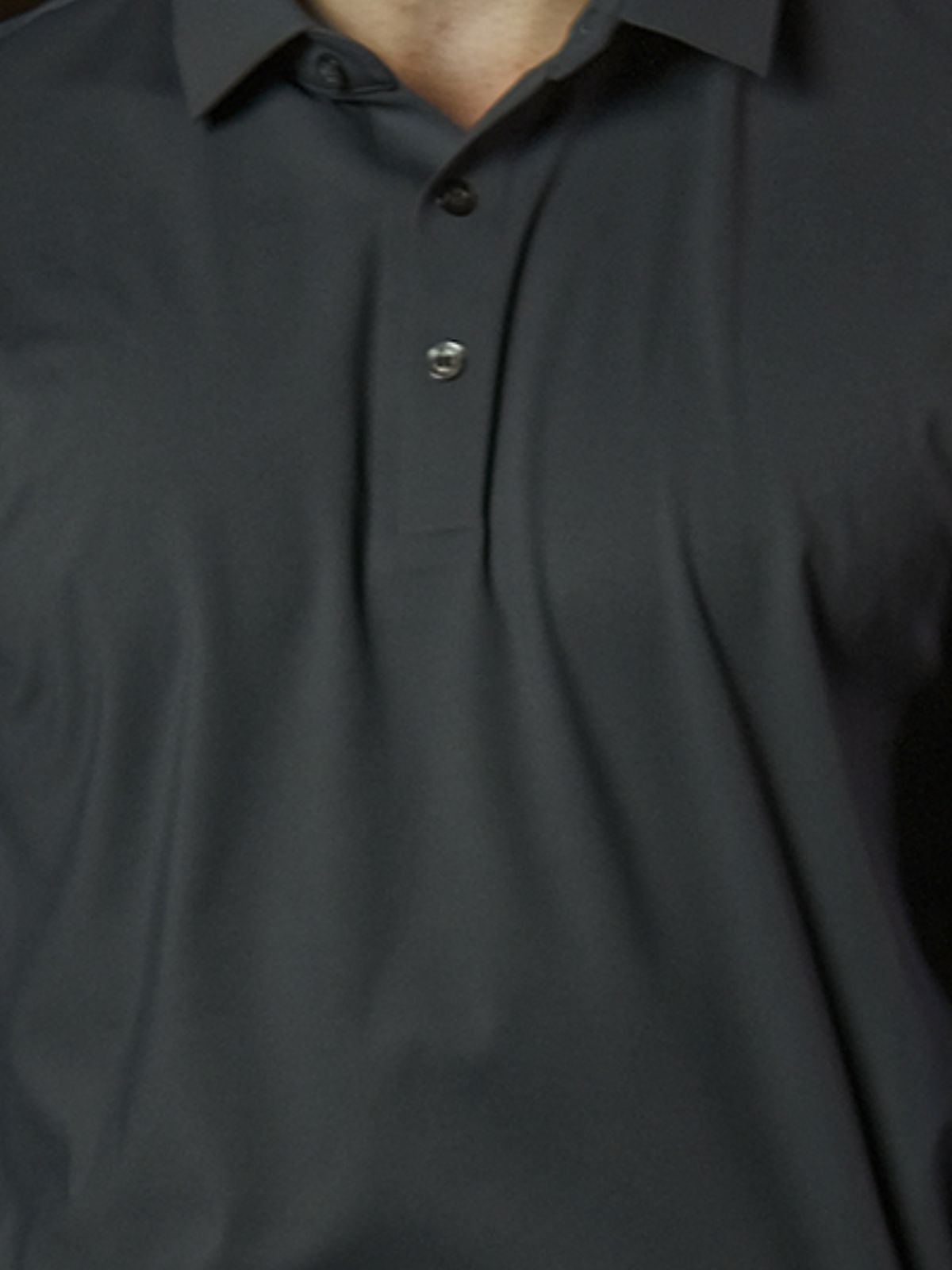 Grey Polyester Lycra Solid Shirt For Men