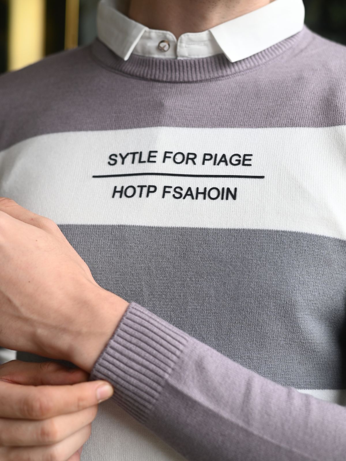 Multicolor Printed Cotton Jersey Sweatshirt For Men