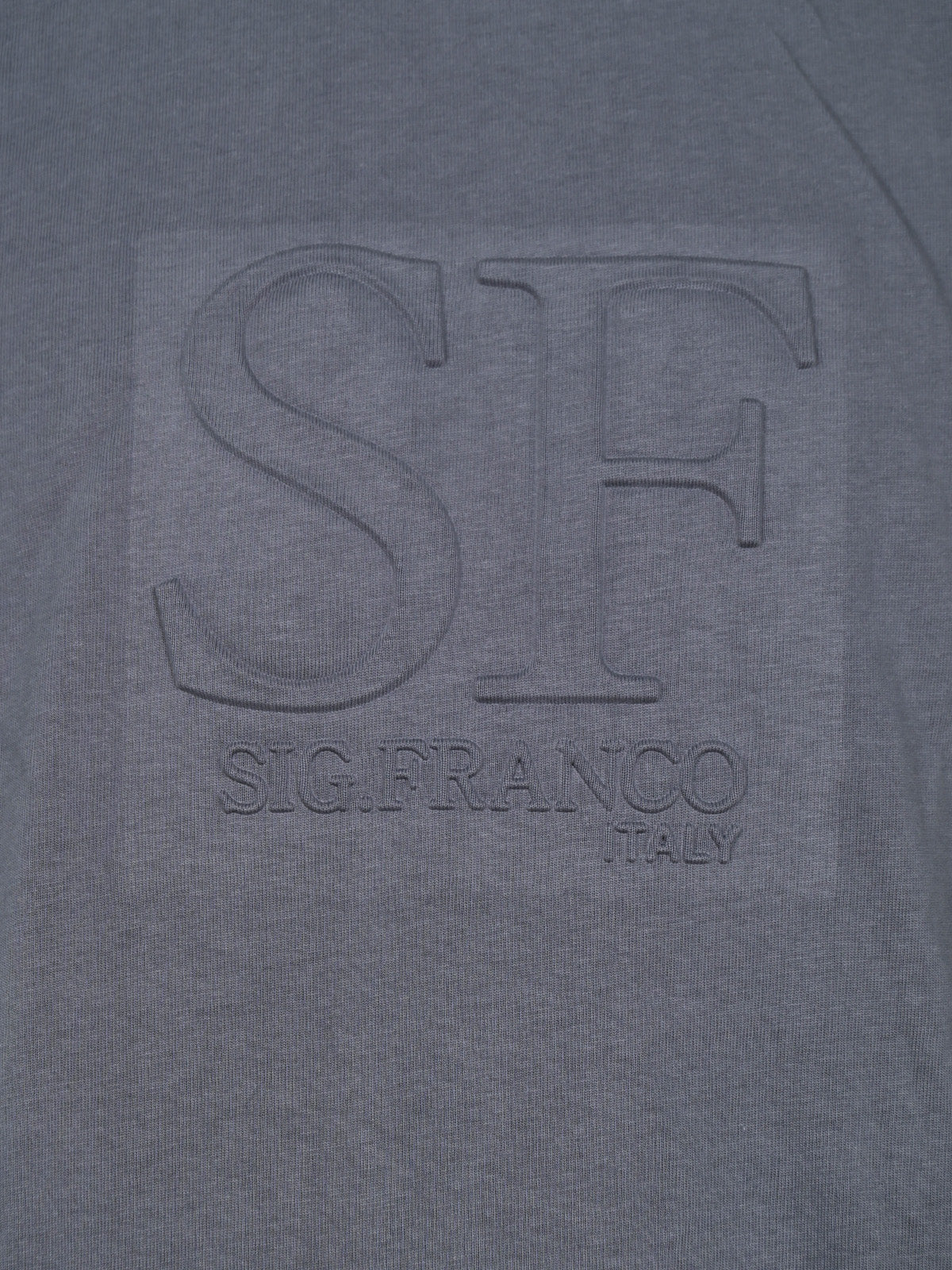 Franco Grey Cotton Jersey Solid T-Shirt For Men