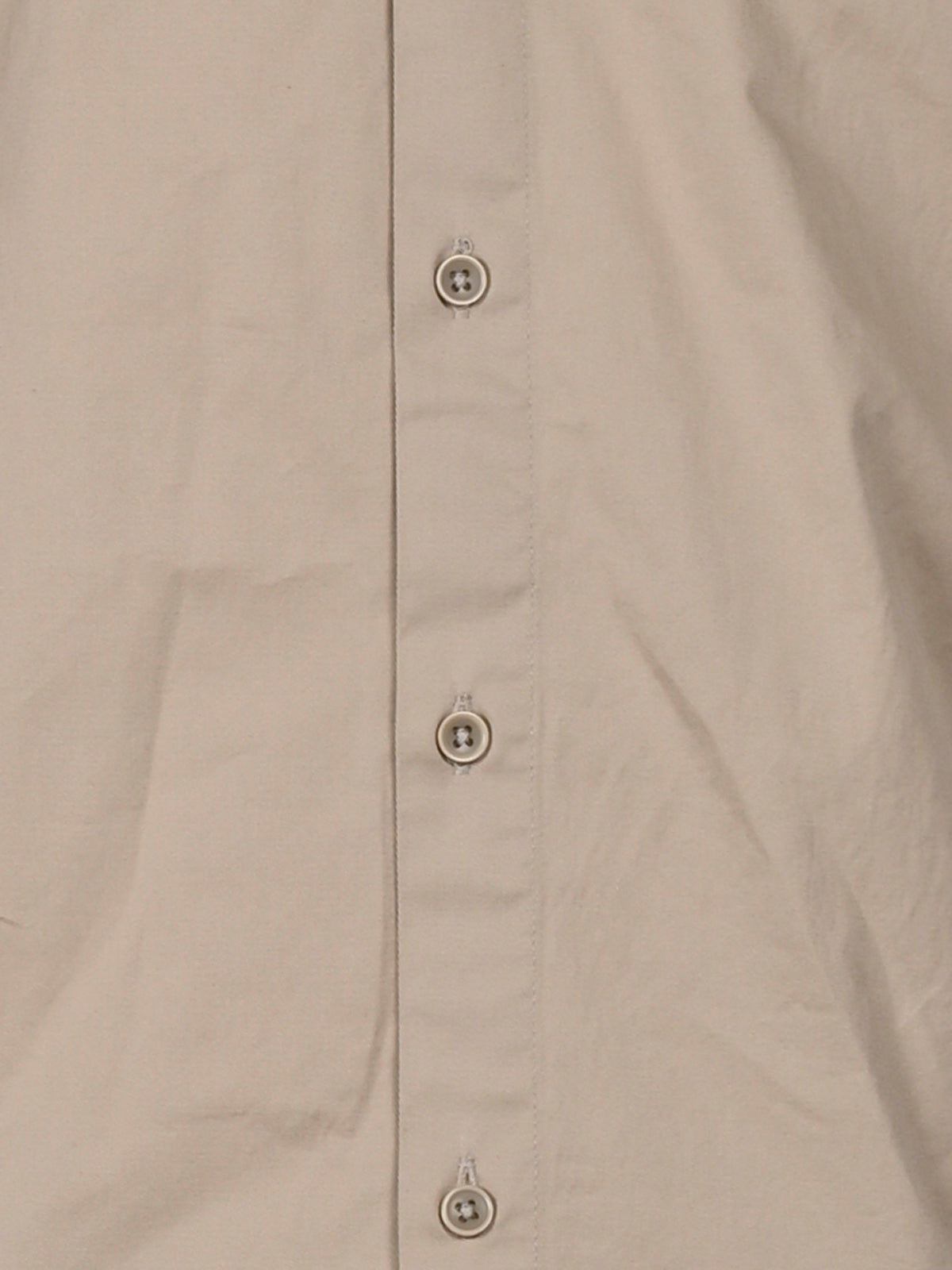 Franco Beige Cotton Blend Solid Shirt For Men
