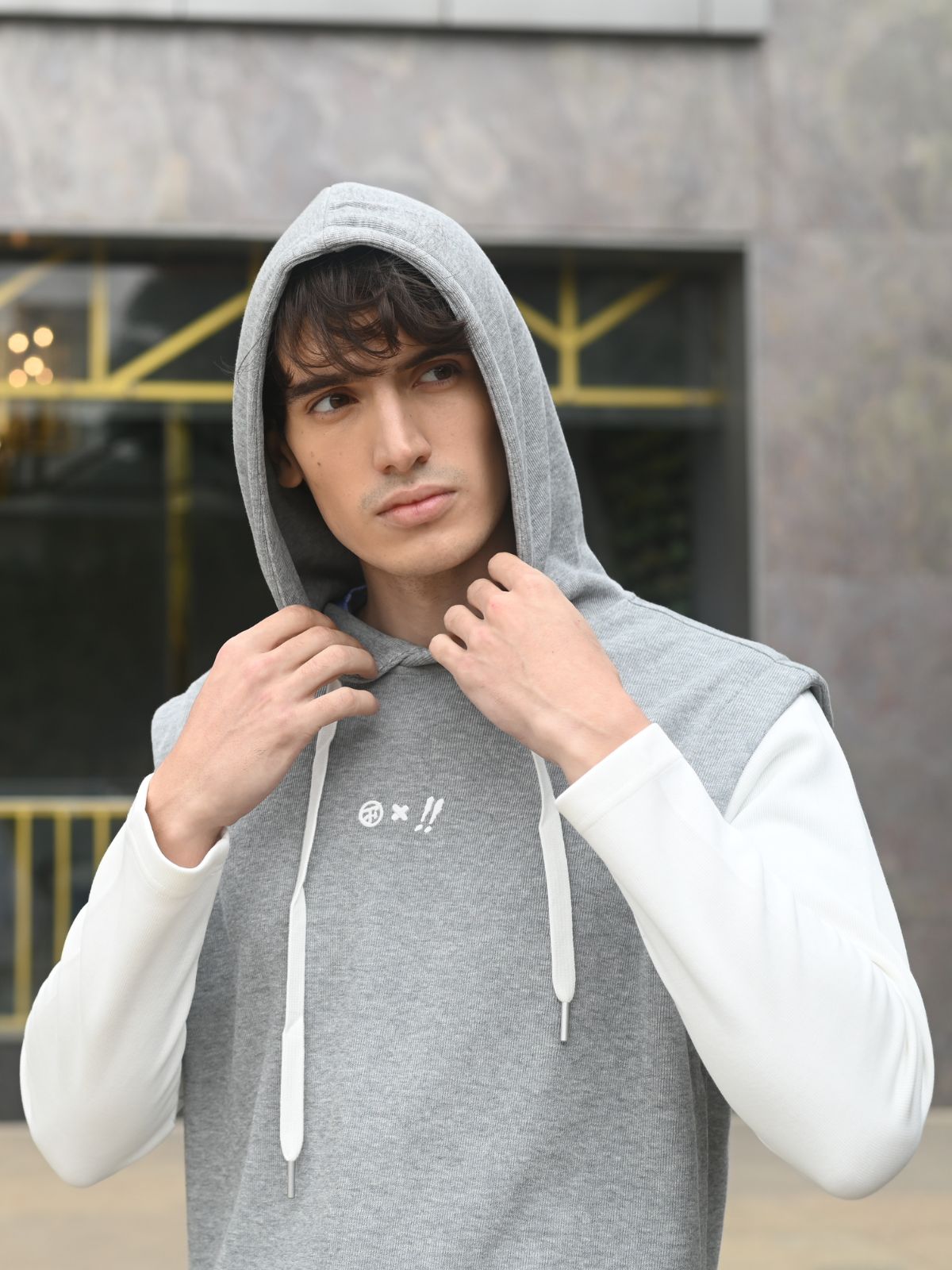 Grey Solid Cotton Jersey T-shirt For Men