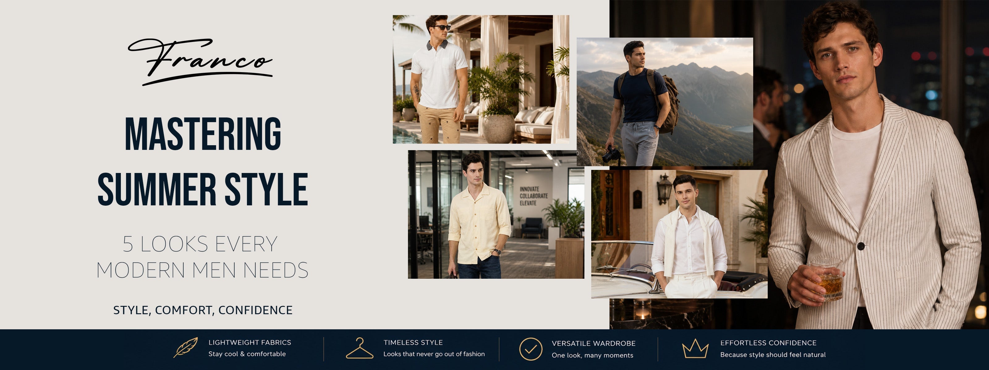 Mastering Summer Style: 5 Looks Every Modern Man Needs