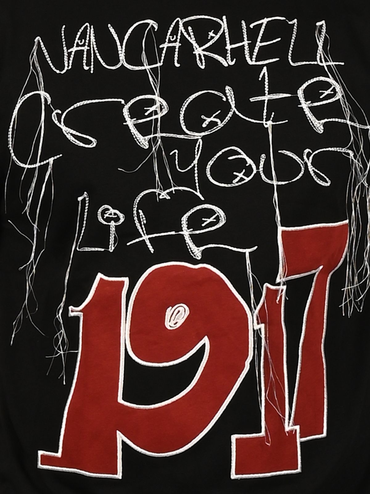 Franco Black Cotton Jersey Printed T-Shirt For Men