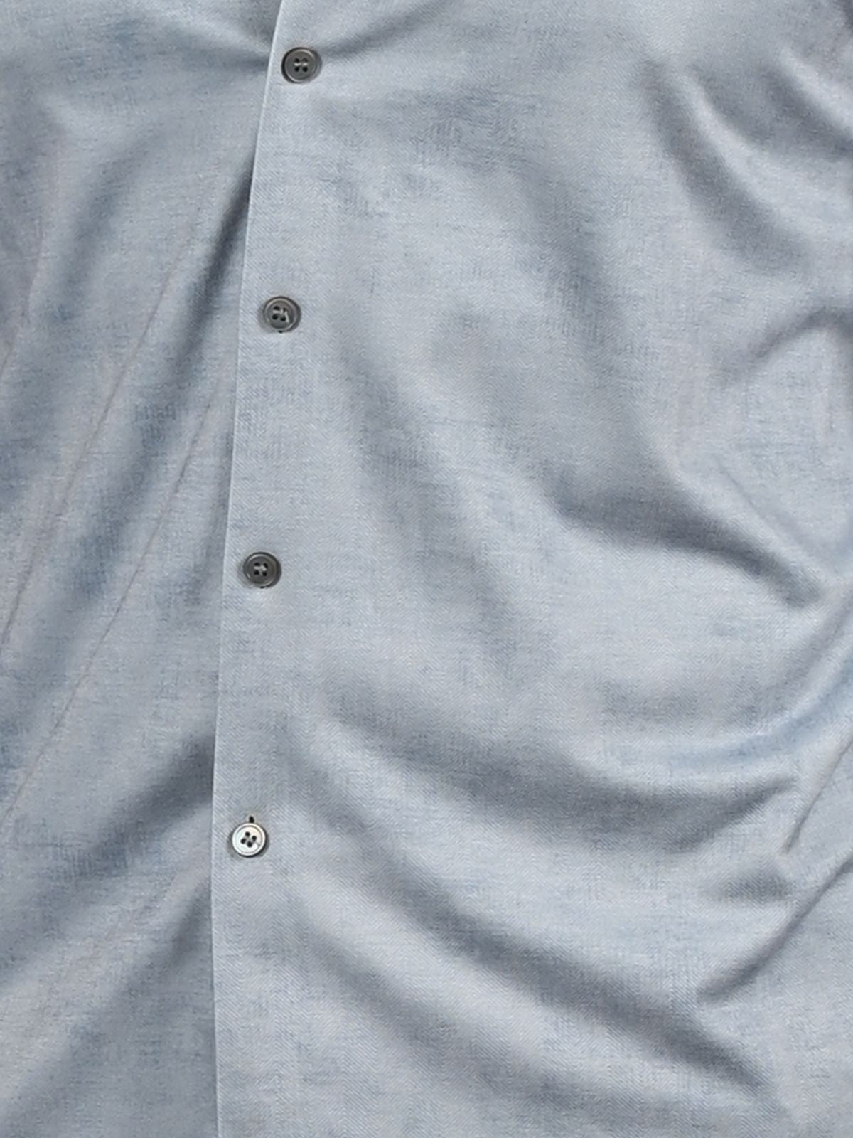 Franco Pastel Blue Cotton Knit And Polyster Solid Shirts For Men