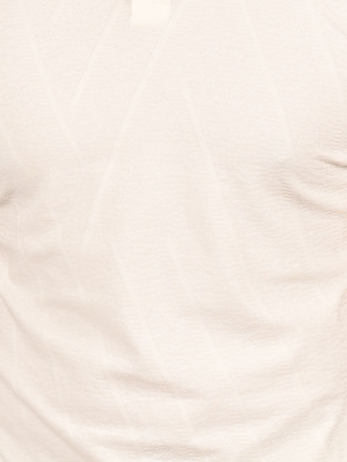 Franco White Polyester Lycra Solid T-Shirt For Men