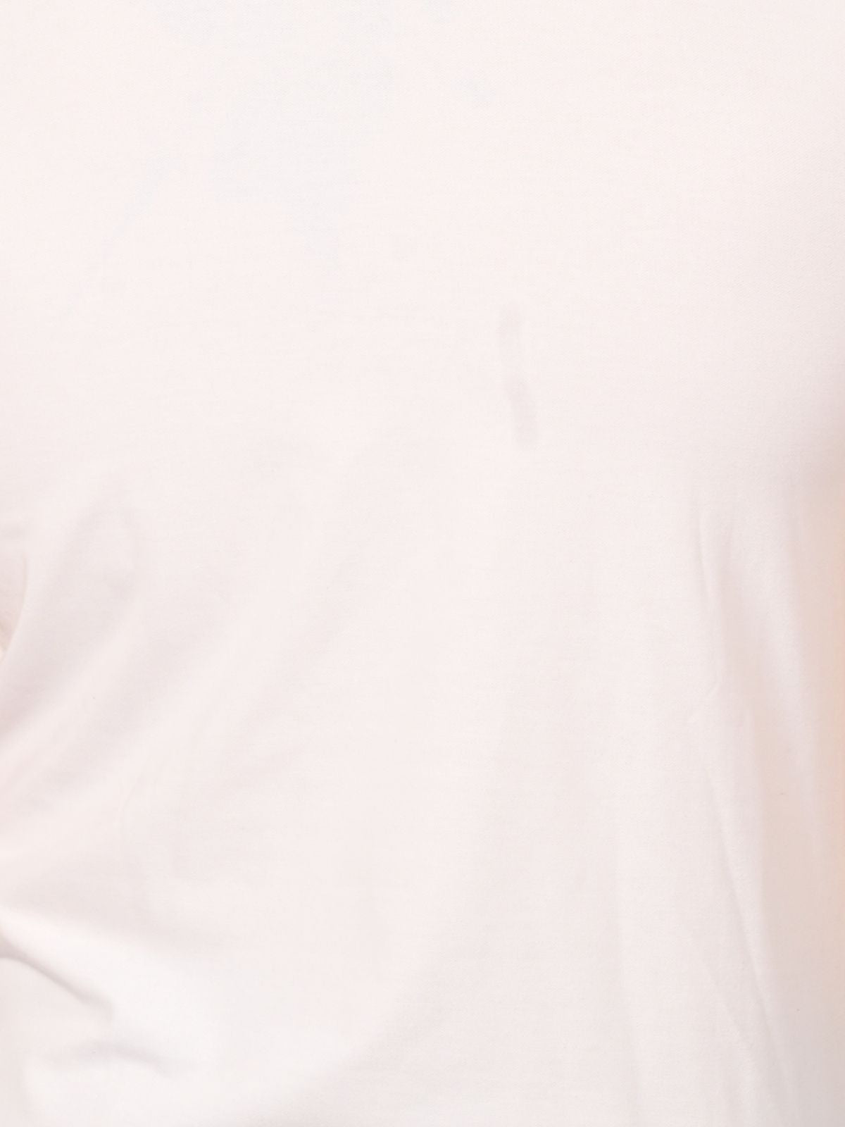 Franco White Polyester Lycra Solid T-Shirt For Men