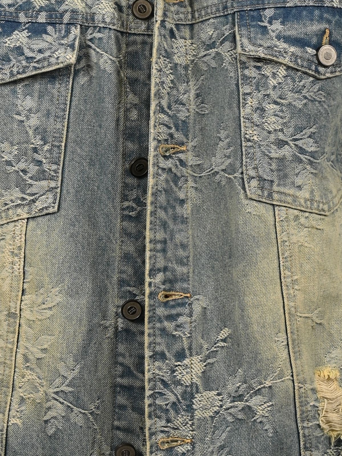 Franco Blue Denim Solid Jackets For Men