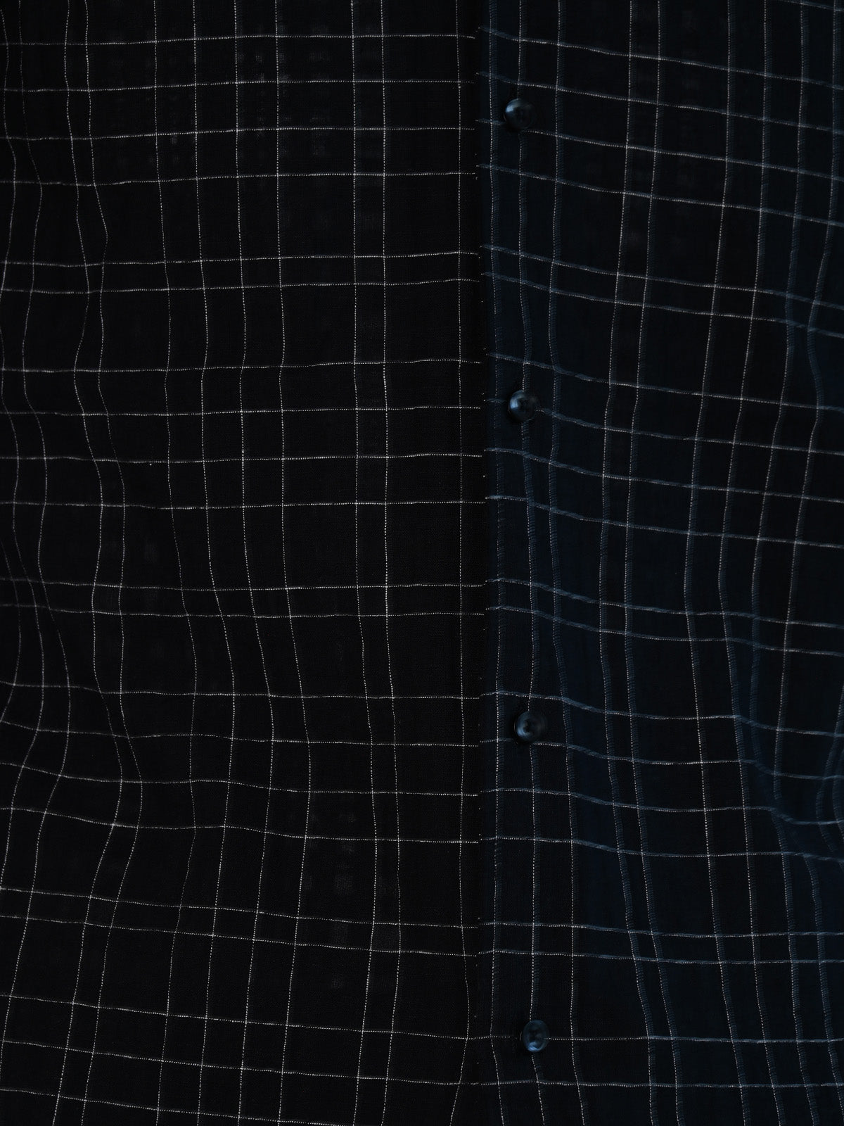 Franco Black Cotton Blend Striped Shirt For Men