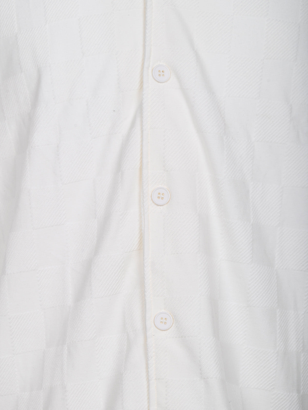 Franco White Cotton Blend Solid Co-Ord Set For Men