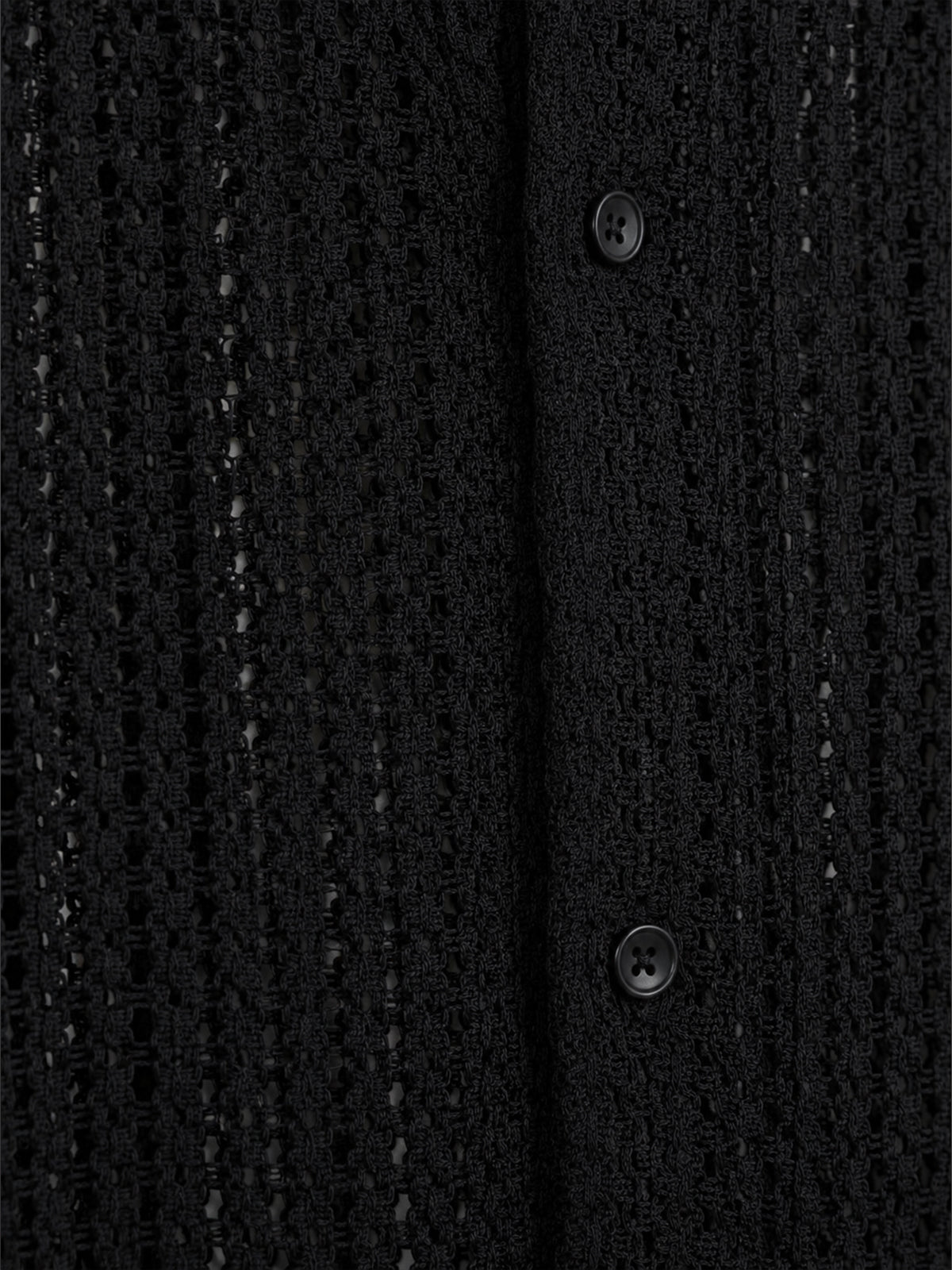 Franco Black Polyester Blend Plain Shirt For Men