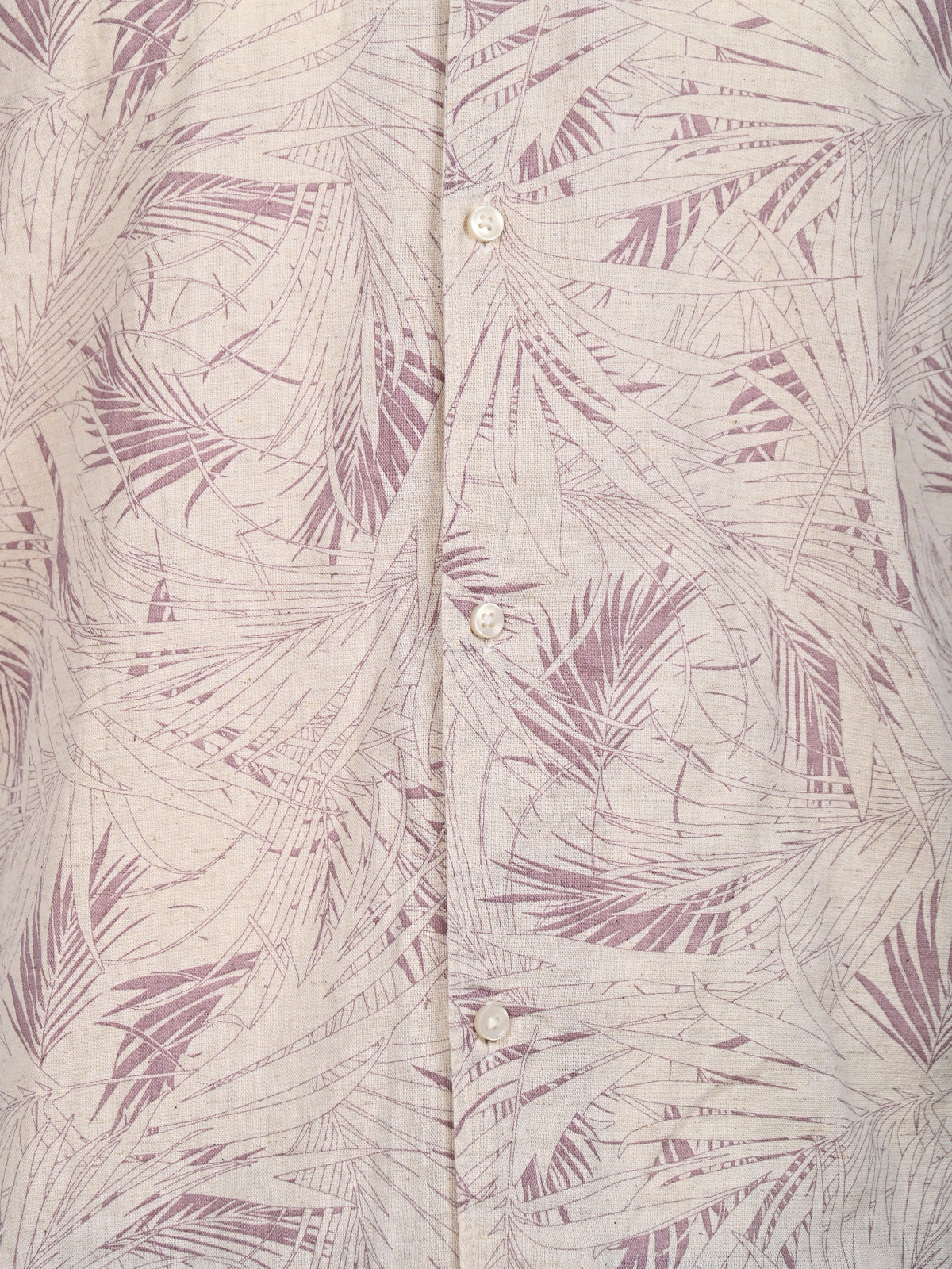 Franco Beige And Purple Cotton Blend Printed Shirt For Men