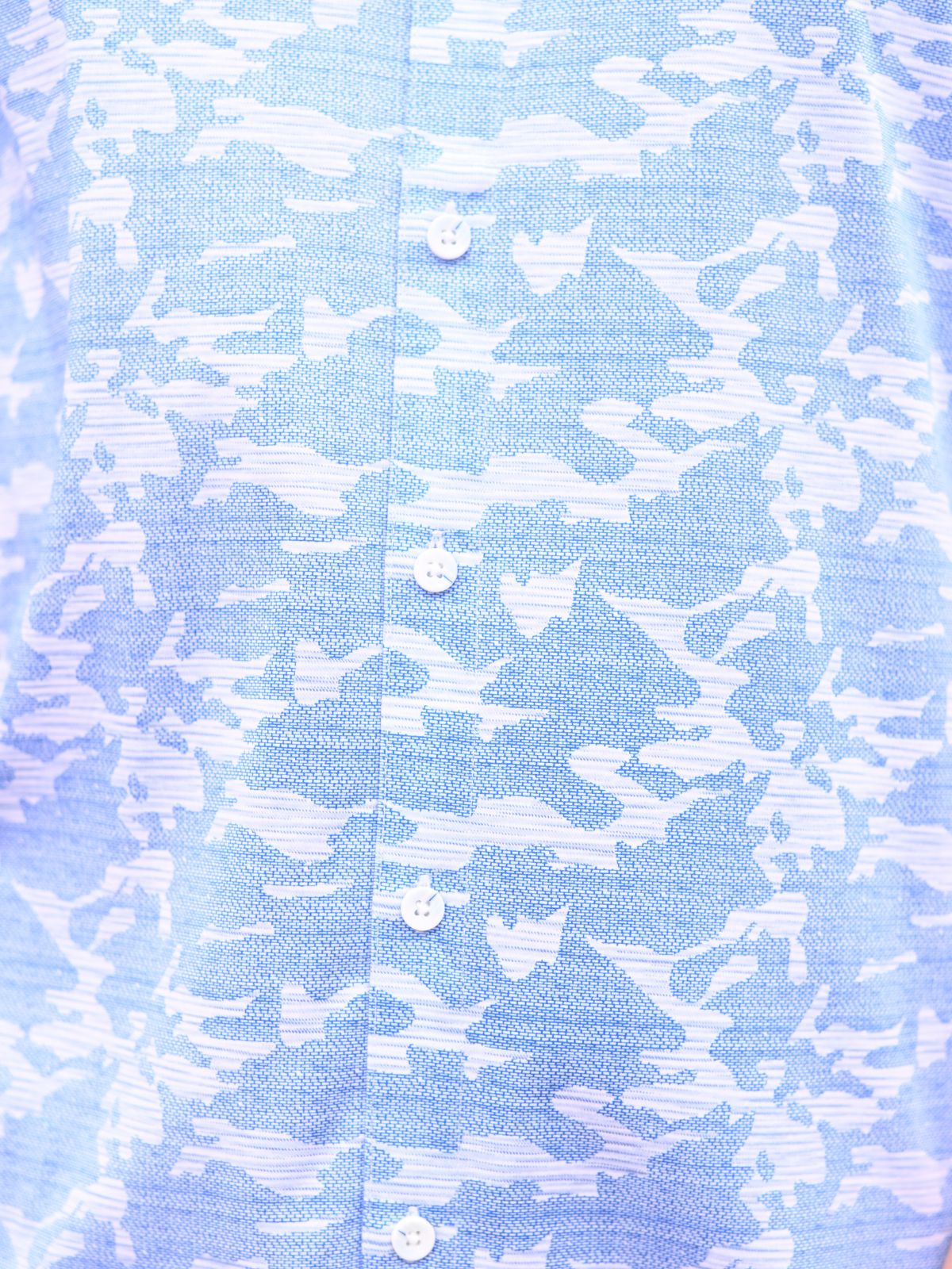 Blue Printed Polyester Lyvra Formal Shirt For Men