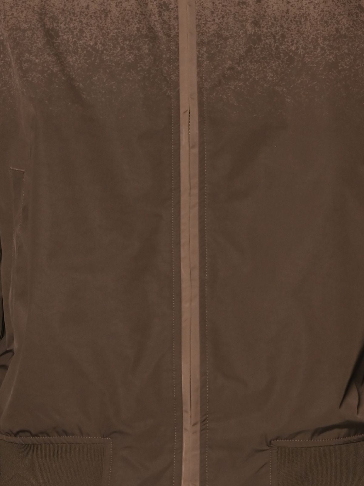 Brown Patterned Polyester Taffeta Jacket For Men