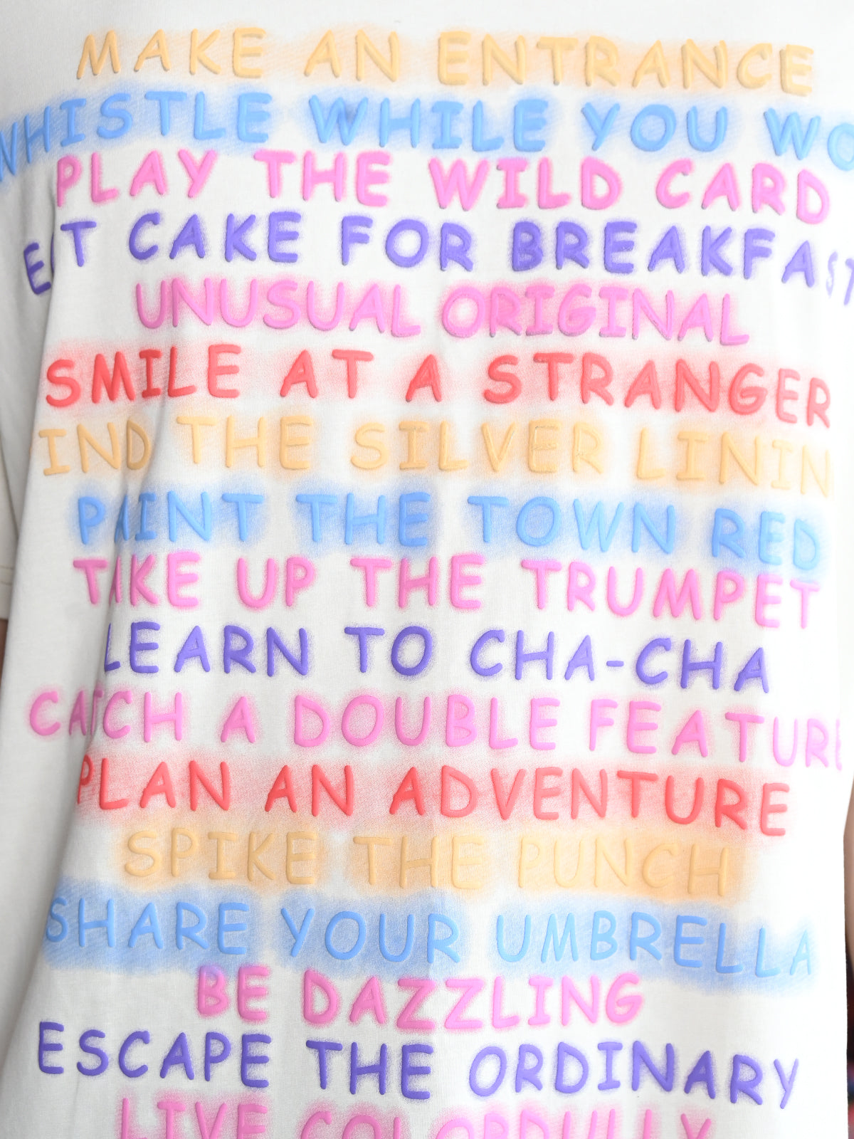 Off White Printed Cotton Jersey T-shirt For Men