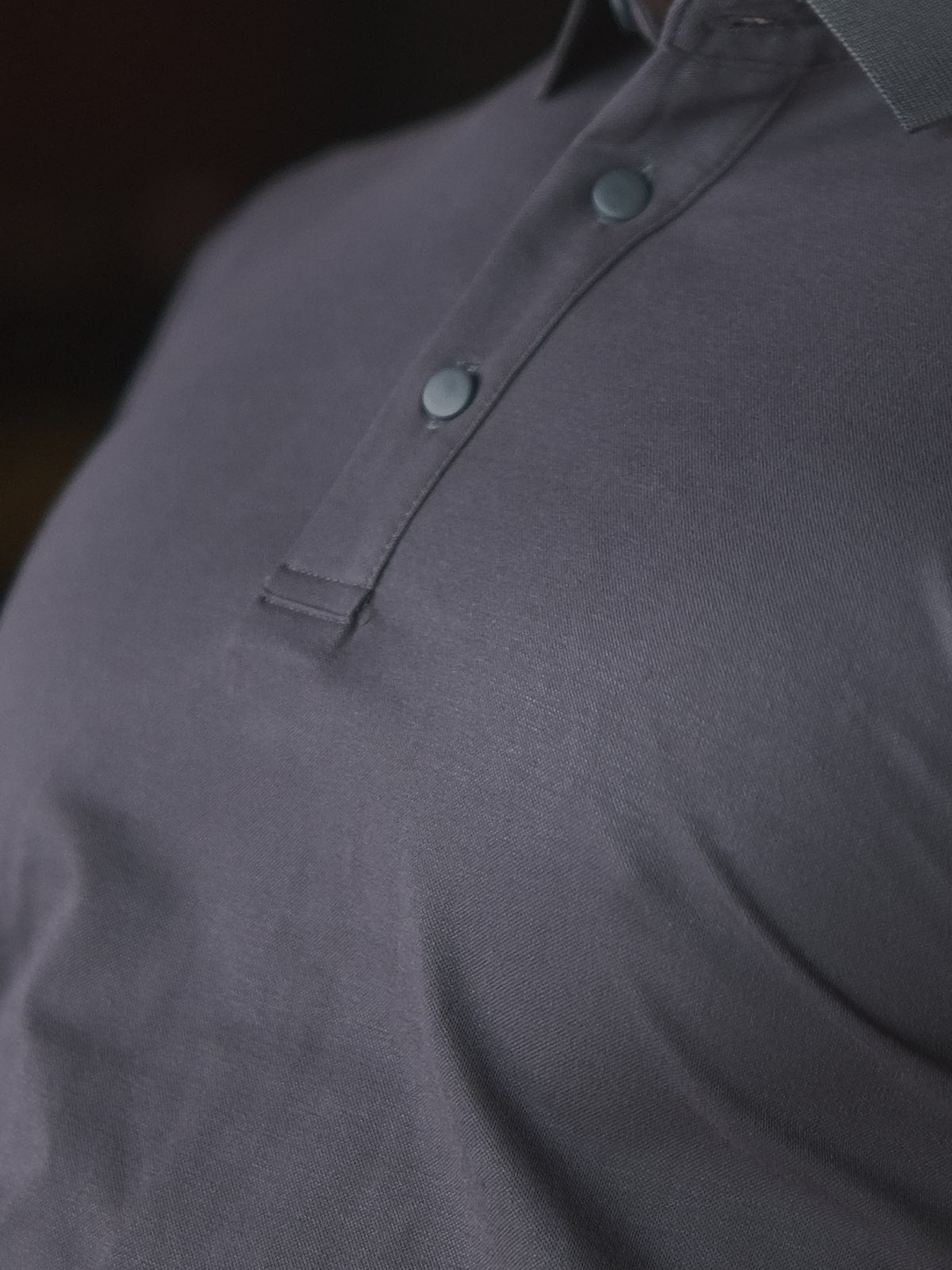 Grey Polyester Lycra Solid T-Shirt For Men